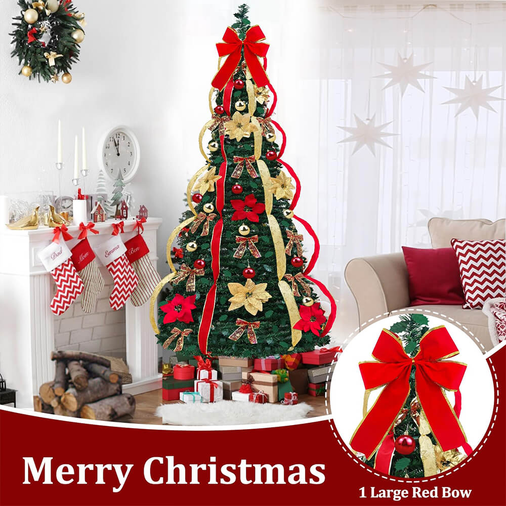 Lumiscarlet™ – Pop-Up Red Christmas Tree (50% Off)