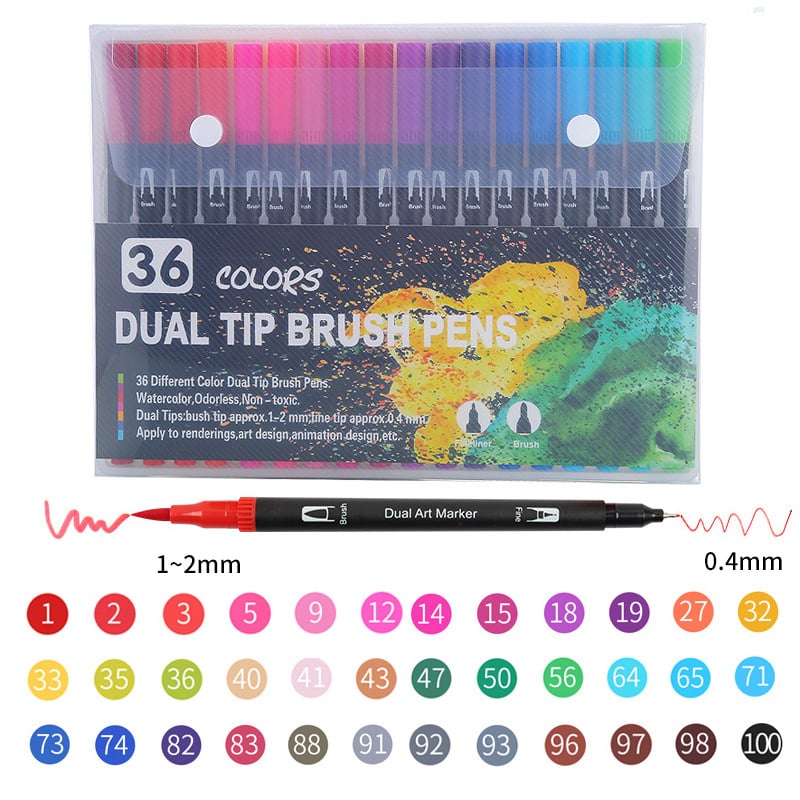 100 Paint-by-Numbers Book Set – Relaxing & Creative Painting Enjoyment