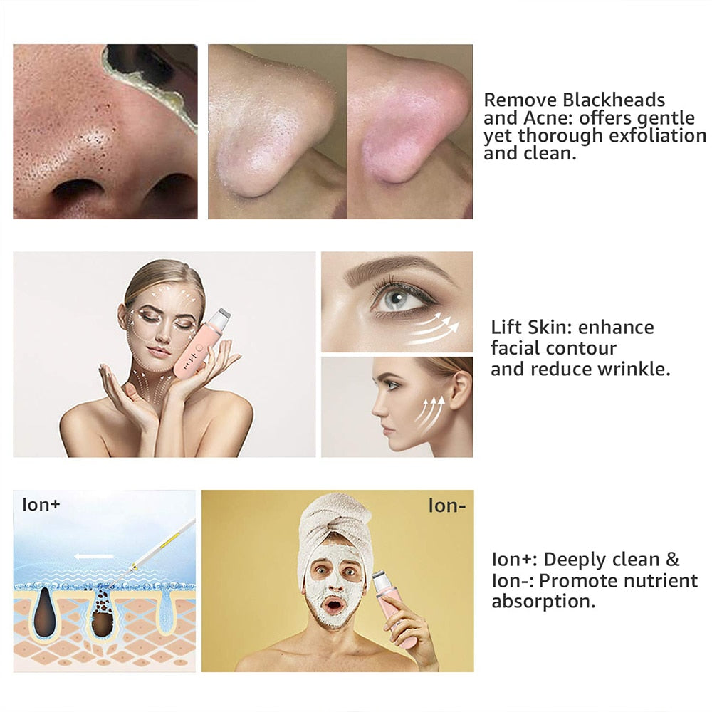 SkinPulse™ - Professional Ultrasound Skin Cleaning