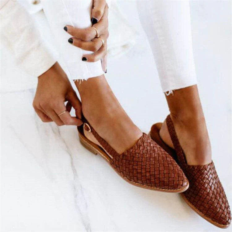 Mezelle – Comfortable Woven Slingback Sandals
