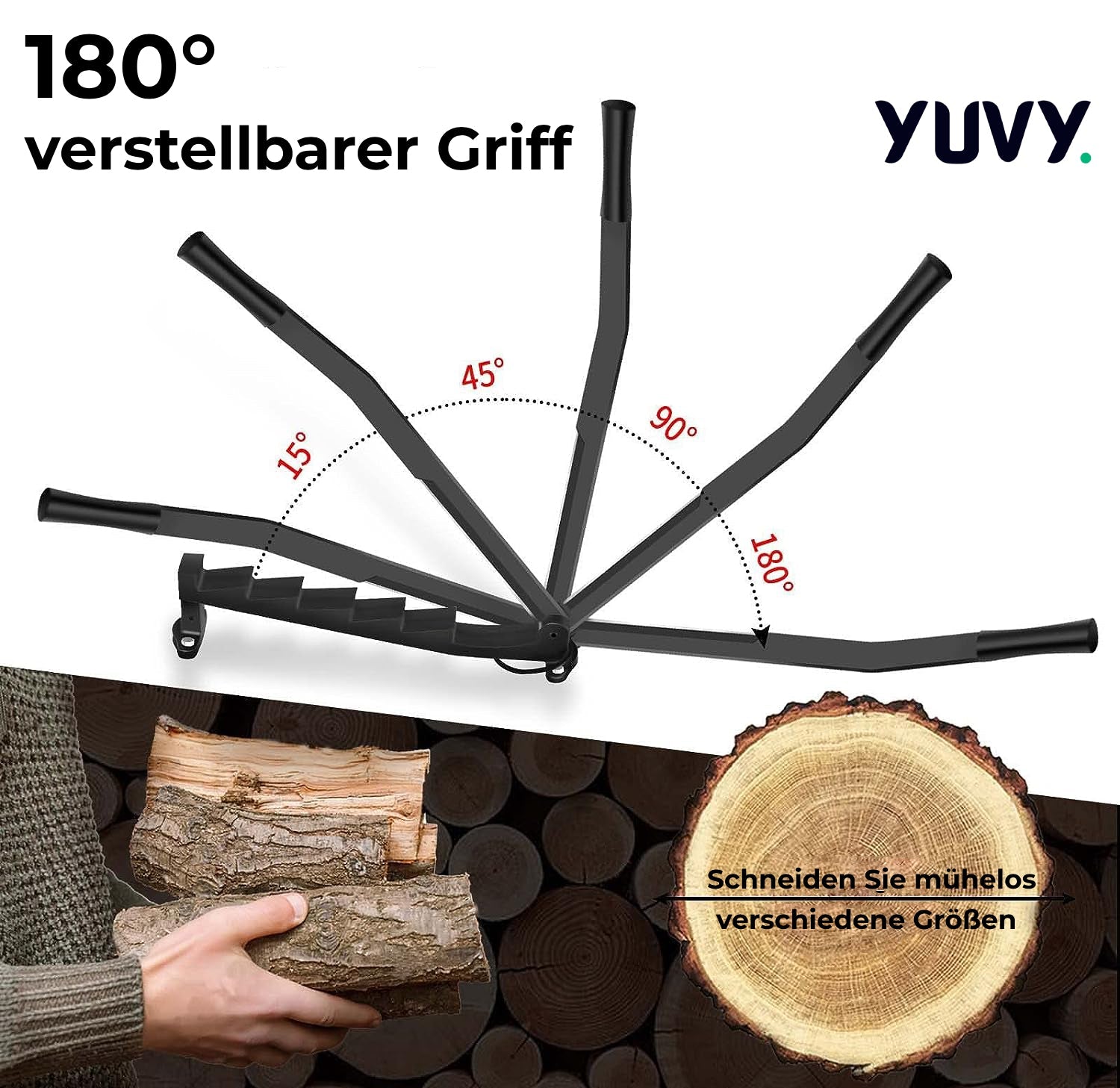 LogMaster™ Wall-Mounted Log Splitter