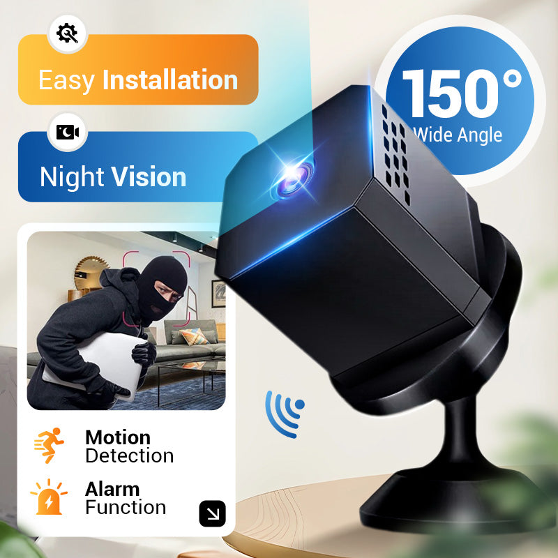 SicherBlick™ | Compact HD Security Camera with Night Vision and App Control
