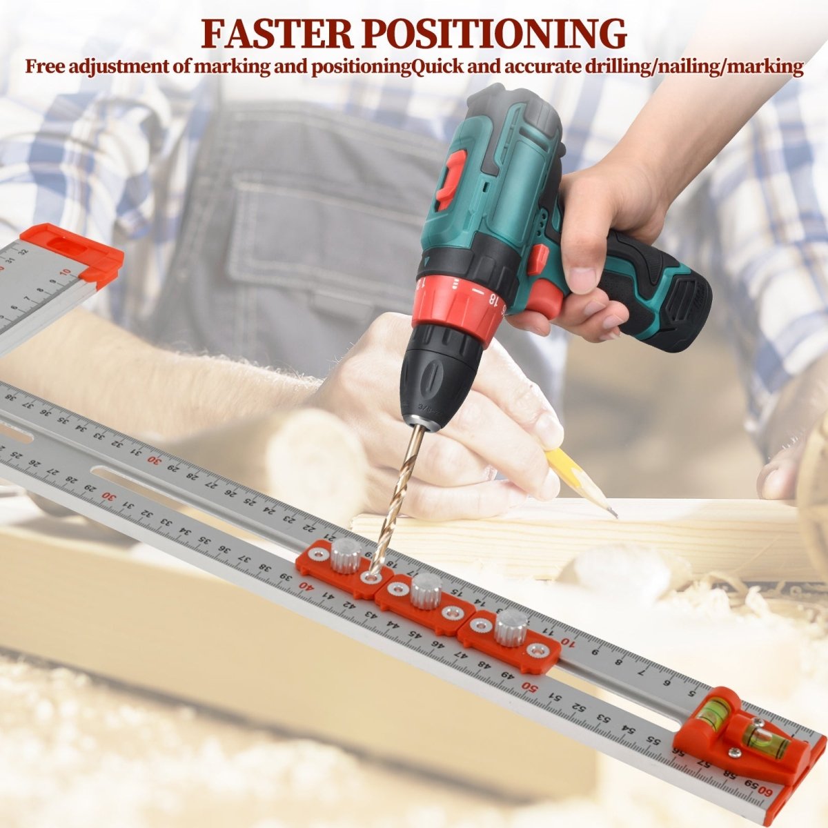 MarkLine Pro – Sliding Marking Ruler for Precise Millimeter Measurements