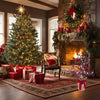 Vintage light tree with cardinals — Brings warm atmosphere to your home