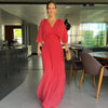 FaldaBelle™ | Waist-Focused Dress with Pleated Batwing Sleeves
