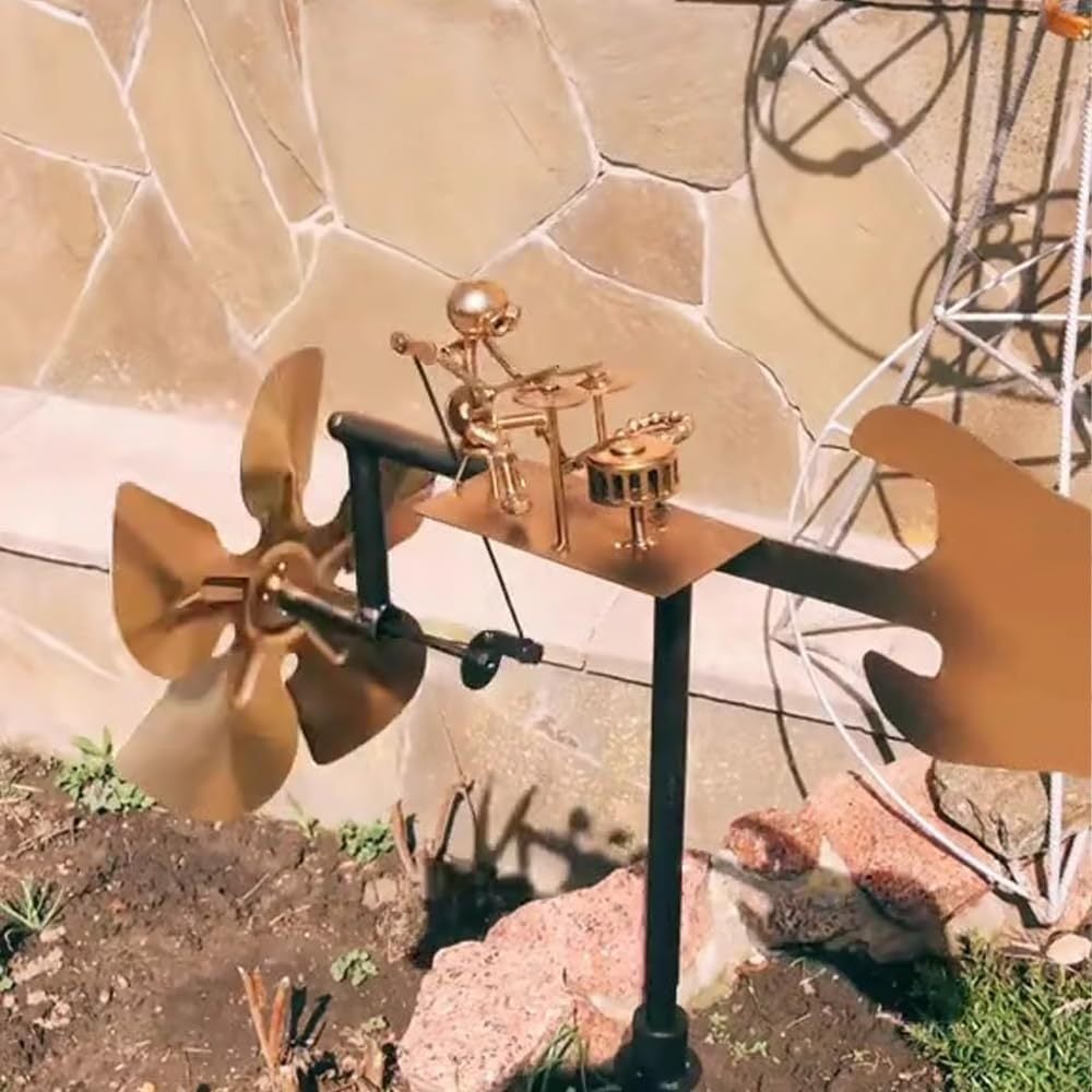 Metal Wind Spinner "Rock Band" – Unique Garden Decoration with Rock’n’Roll Charm