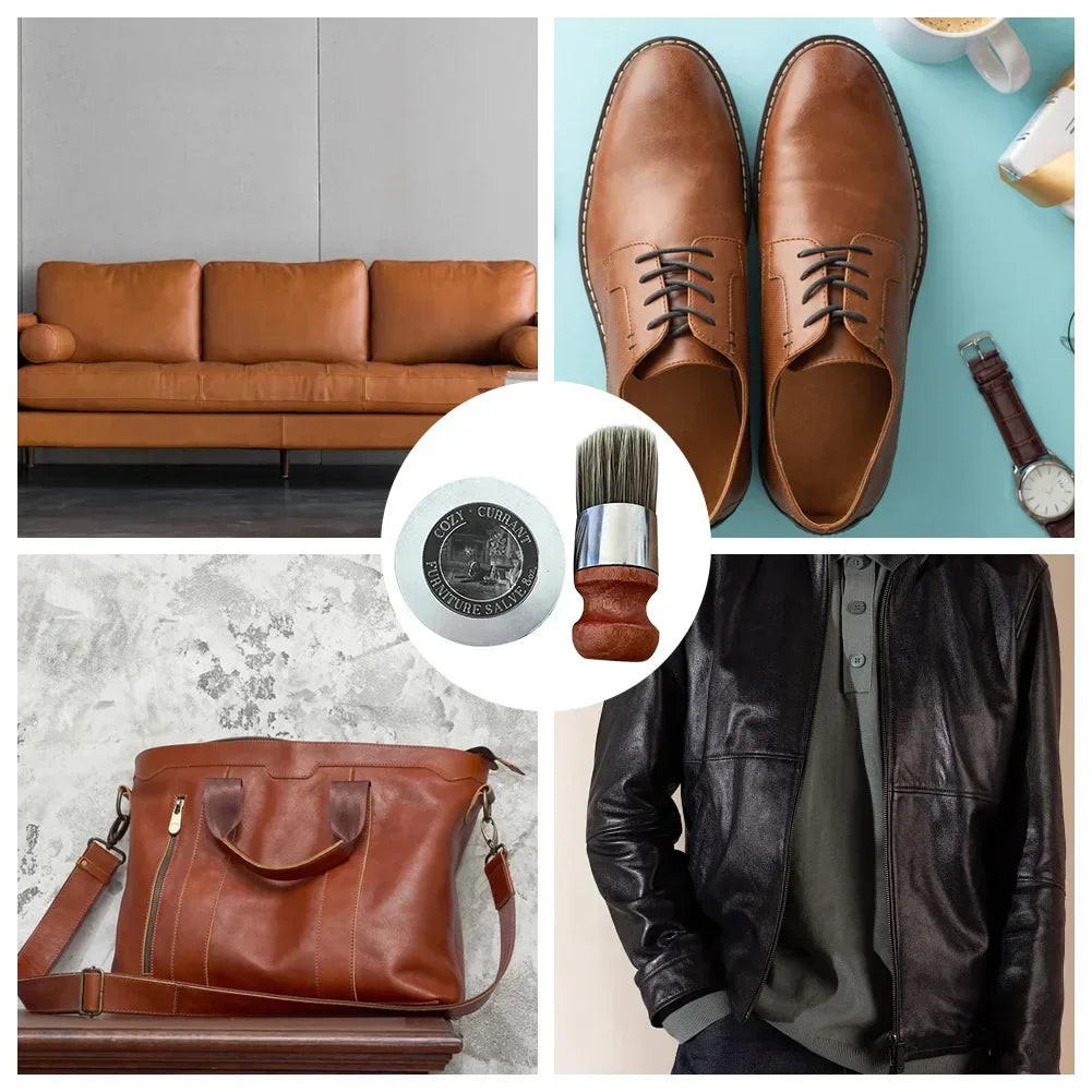 Natural Balm for Refreshing and Protecting Leather