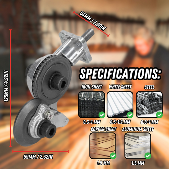 Electric Drill Shear™ - Turns a Drill into a Shear