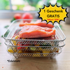Multi-layered Baskets for Air Fryers with 2 Free Heat-Resistant Tongs