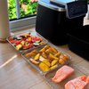 Multi-layered Baskets for Air Fryers with 2 Free Heat-Resistant Tongs