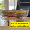 Multi-layered Baskets for Air Fryers with 2 Free Heat-Resistant Tongs