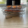 Multi-layered Baskets for Air Fryers with 2 Free Heat-Resistant Tongs