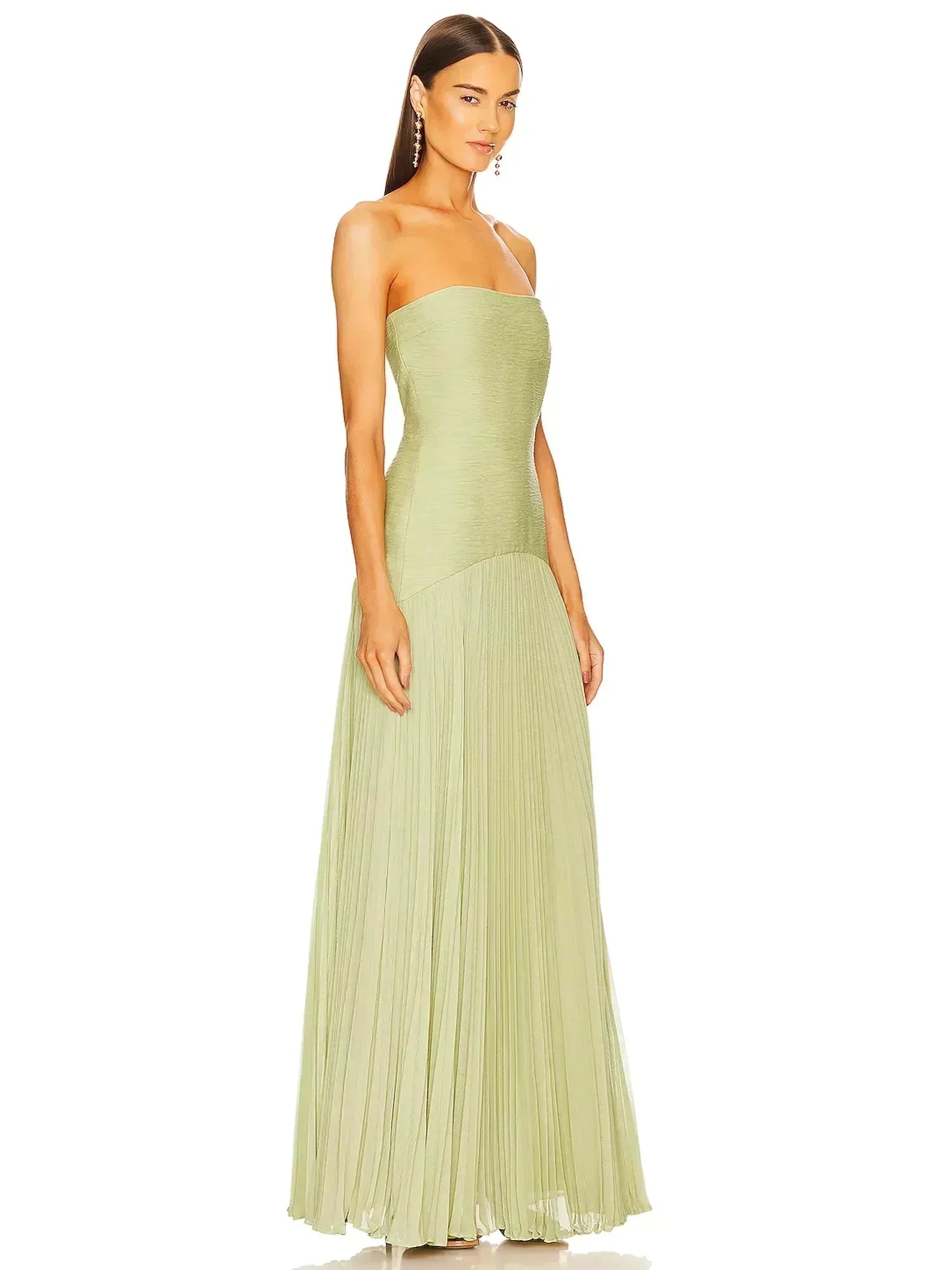 Myrthe™ | Flowing Green Long Dress