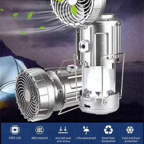 Portable LED Camping Lantern with Fan