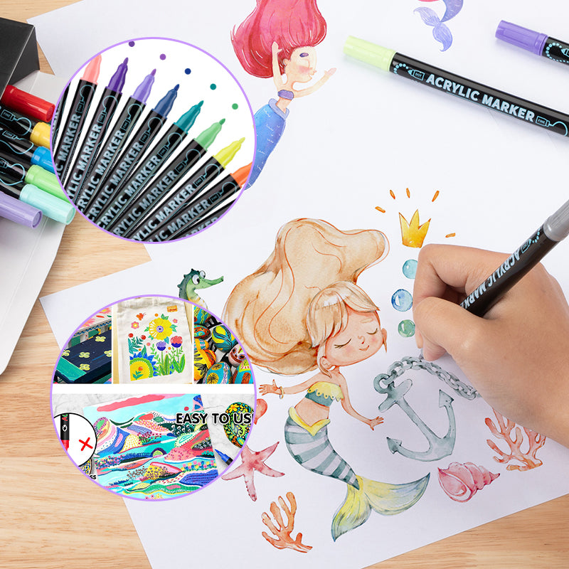 FarbGlanz™ | Acrylic Colored Pencils for Creative and Vibrant Artwork