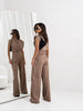Maria™ | Women's Set with Pleats and Round Neckline
