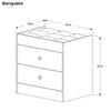 Smart Makeup Table with 3 Drawers + Free Stool