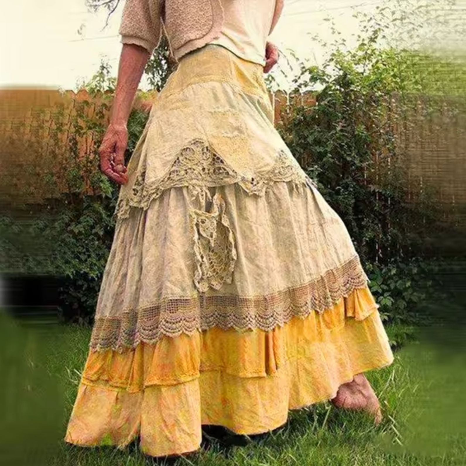 Portia – Long Layered Boho Style Coat