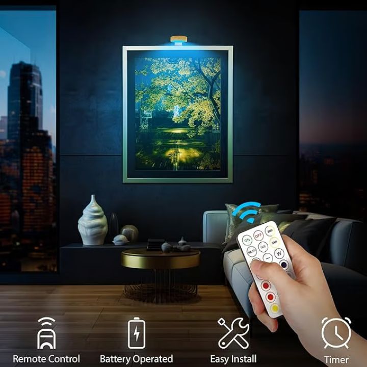 LumiFrame™ – Magnetic LED Picture Light | Dimmable & Rechargeable (1+1 Free)