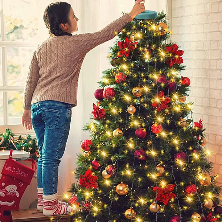 Christmas Tree Waterfall Lights