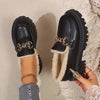 Alesha – Leather Loafer with Fur Lining