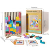Wooden stacking game - promotes logic, concentration, and fine motor skills in children