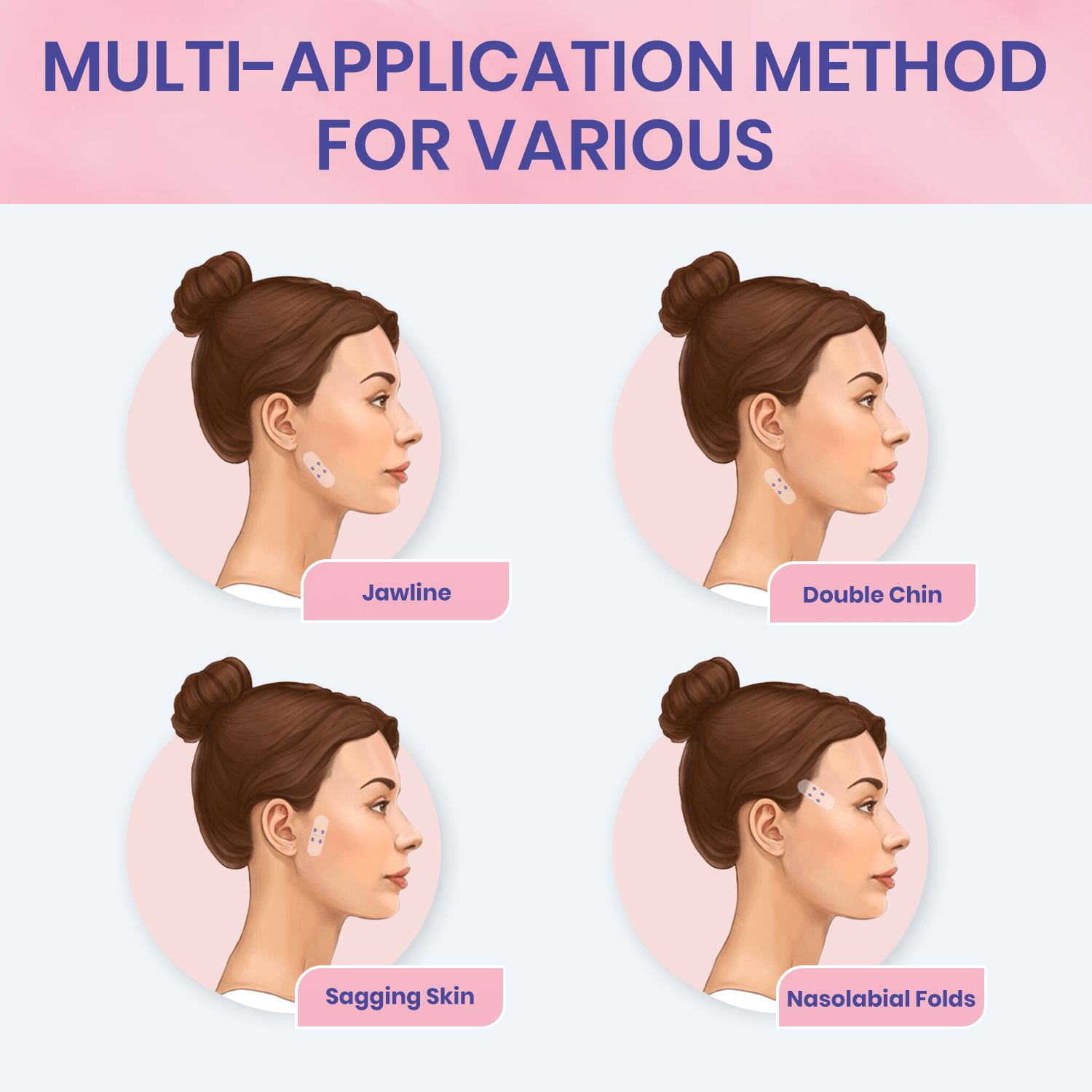OUHOE™ | V-Face Lift Tape | Face Tightening Invisible Tape (40 pieces)