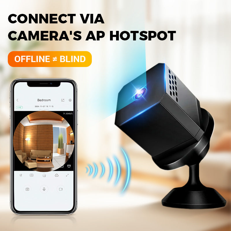 SicherBlick™ | Compact HD Security Camera with Night Vision and App Control