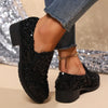 Lindy - Loafer with Sequins and Chunky Heel