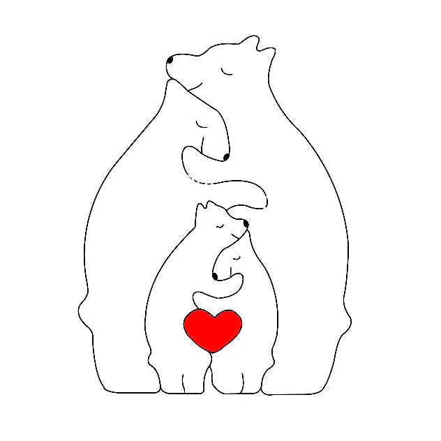 Bear Family Wooden Puzzle™ | The Ultimate Gift of Family Love