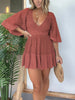 Pink Laura™ | Lace Crochet Romper Dress