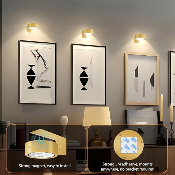LumiFrame™ – Magnetic LED Picture Light | Dimmable & Rechargeable (1+1 Free)