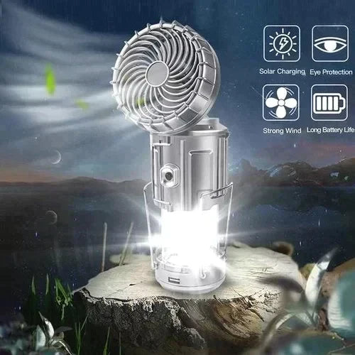 Portable LED Camping Lantern with Fan
