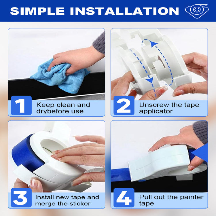 Painter's Tape - Applicator – Clean Paint Edges Effortlessly!
