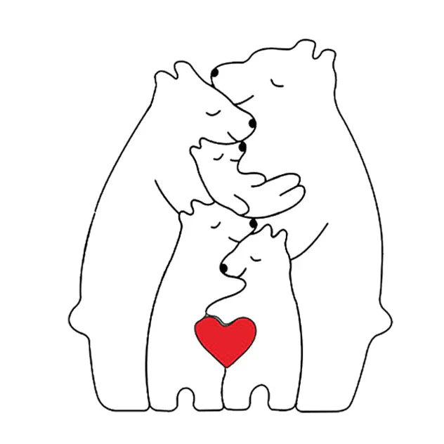 Bear Family Wooden Puzzle™ | The Ultimate Gift of Family Love