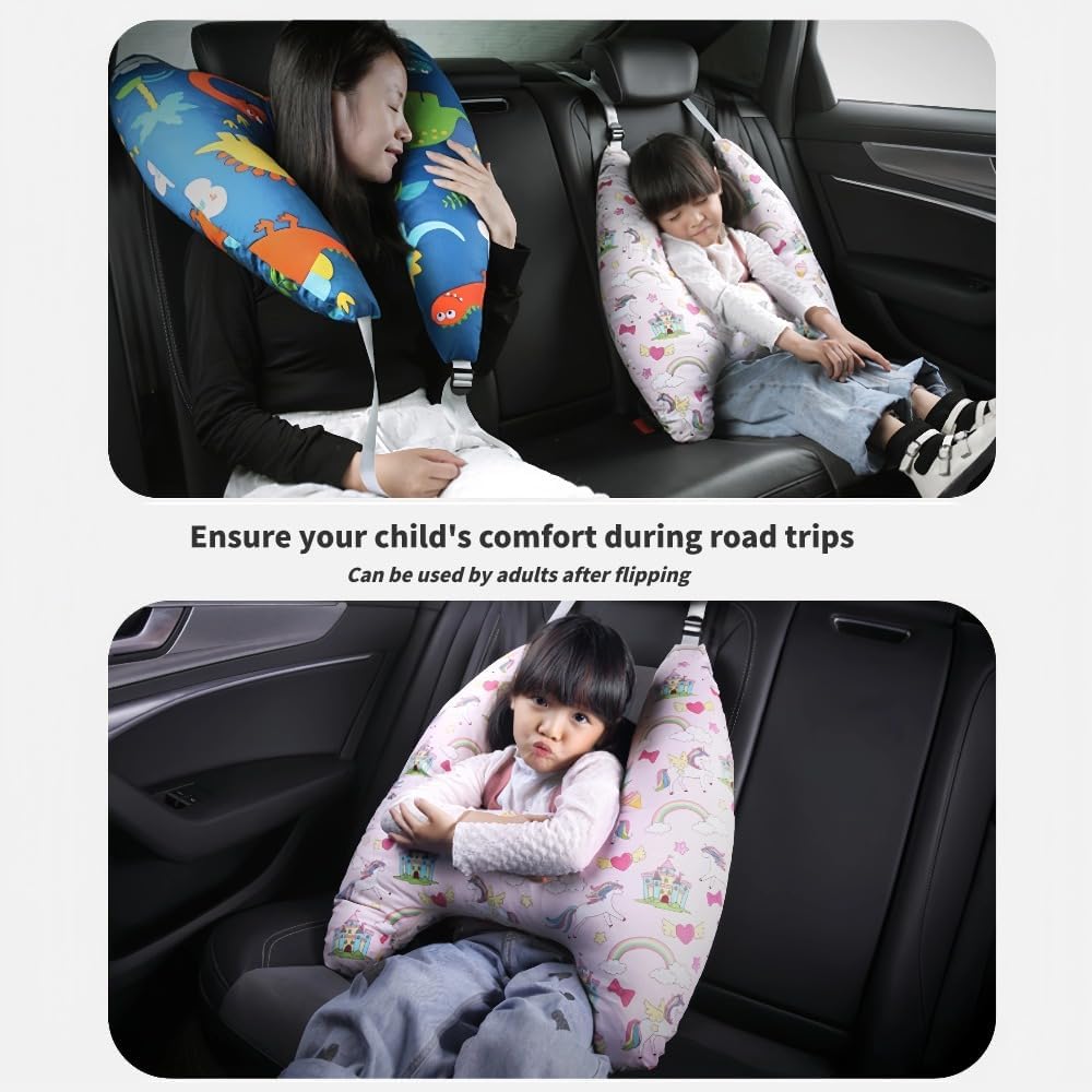 Children's Travel Pillow – Ergonomic neck pillow with secure hold for on the go