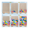 Wooden stacking game - promotes logic, concentration, and fine motor skills in children