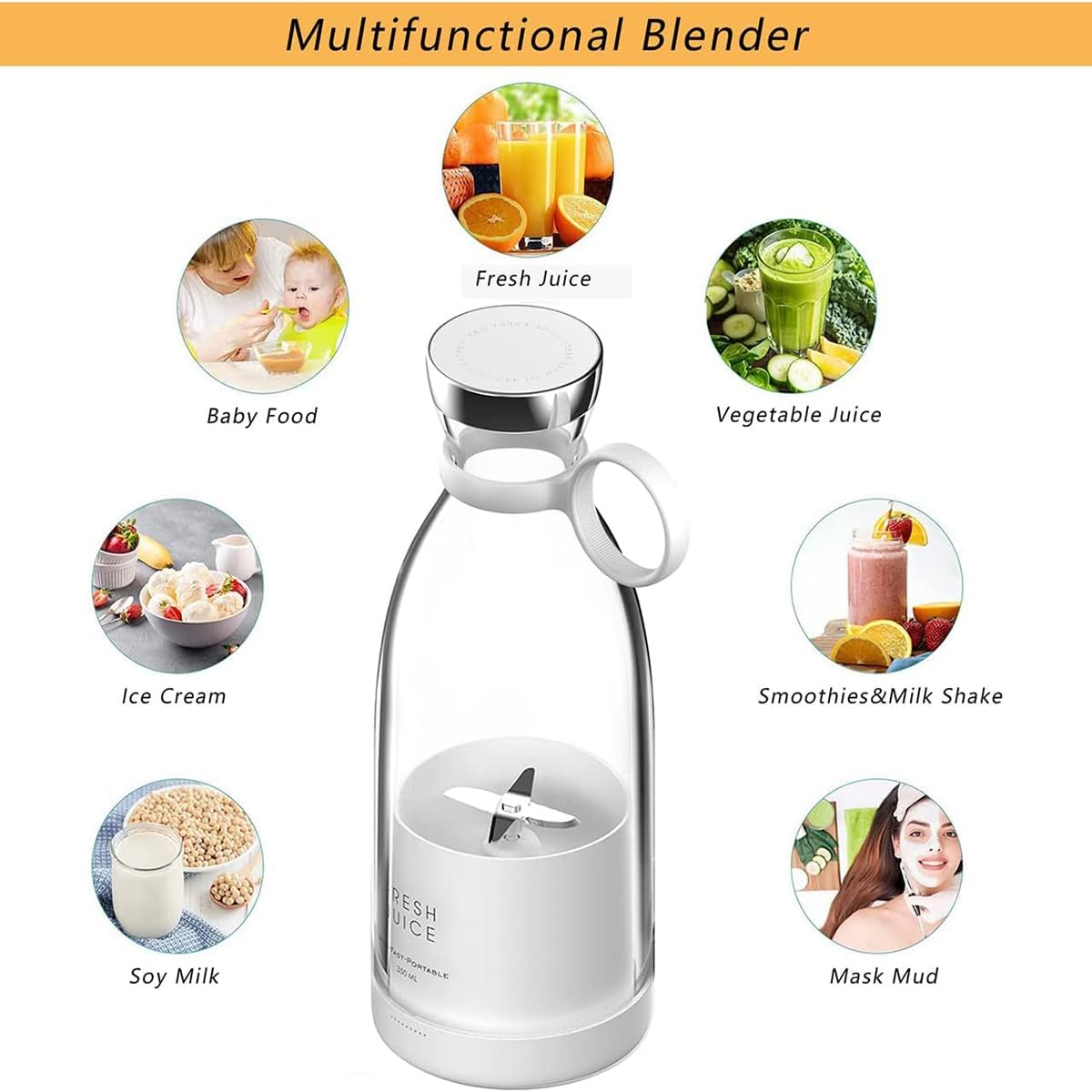 NutriBot™ - Battery-powered Mixer for Vital Drinks