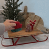 Christmas Gift Set with Scented Candle and Christmas Tree Ornaments - Holiday Gift