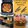 Multi-layered Baskets for Air Fryers with 2 Free Heat-Resistant Tongs