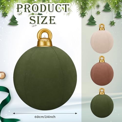 Giant Inflatable Velvet Christmas Ornament