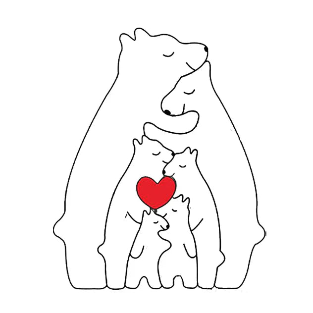 Bear Family Wooden Puzzle™ | The Ultimate Gift of Family Love