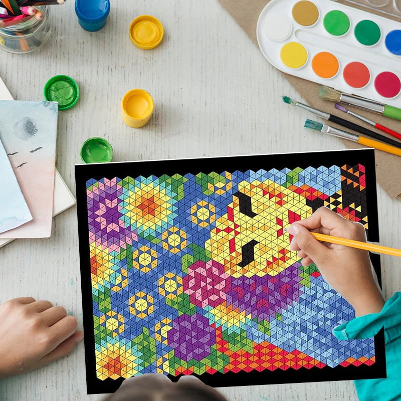 100 Paint-by-Numbers Book Set – Relaxing & Creative Painting Enjoyment