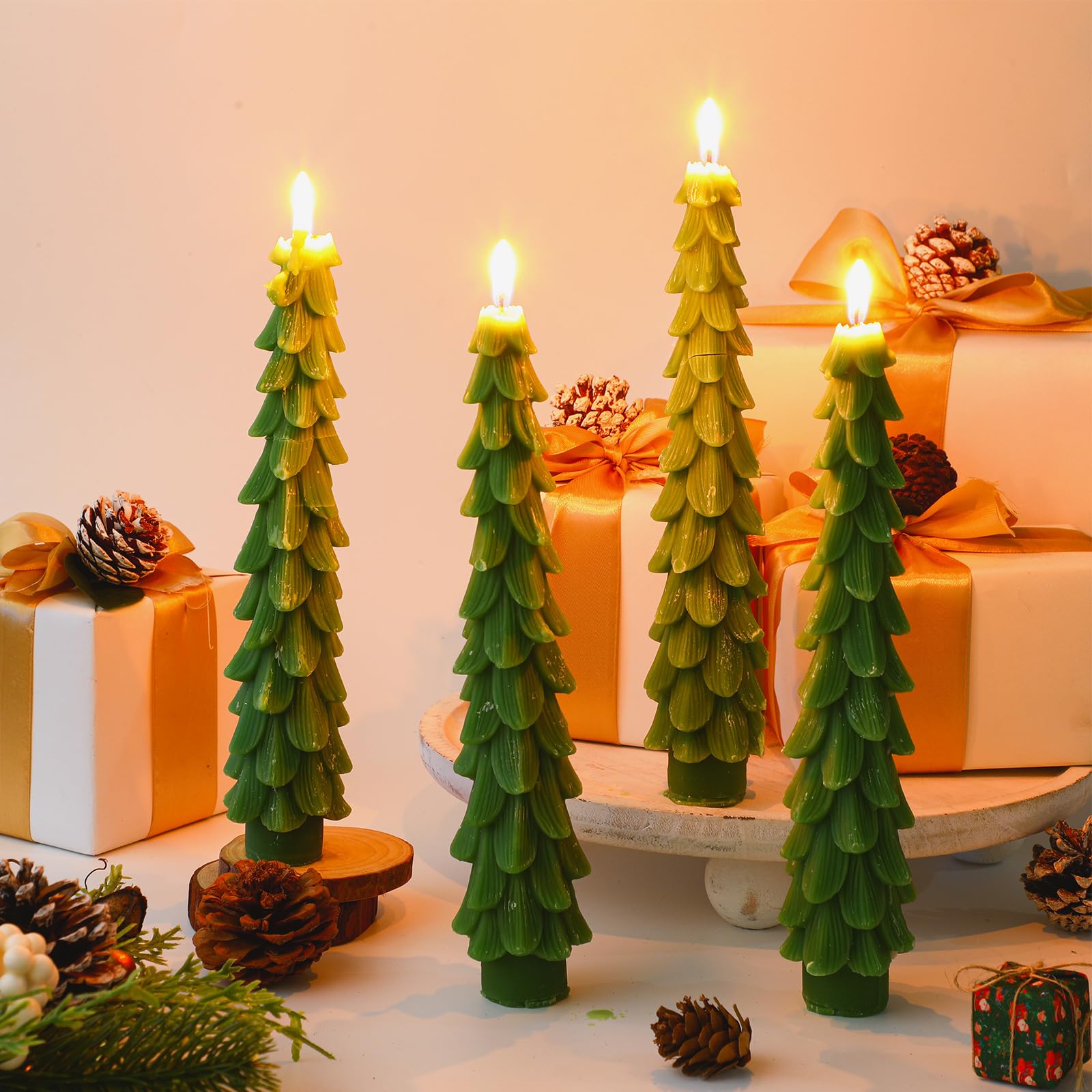 LED Christmas Tree Candles — Cozy & Child-Safe Holiday Glow