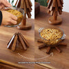 WalnutGrip™ | 3-piece Magnetic Coaster Set Made of Black Walnut Wood for Hot Cookware