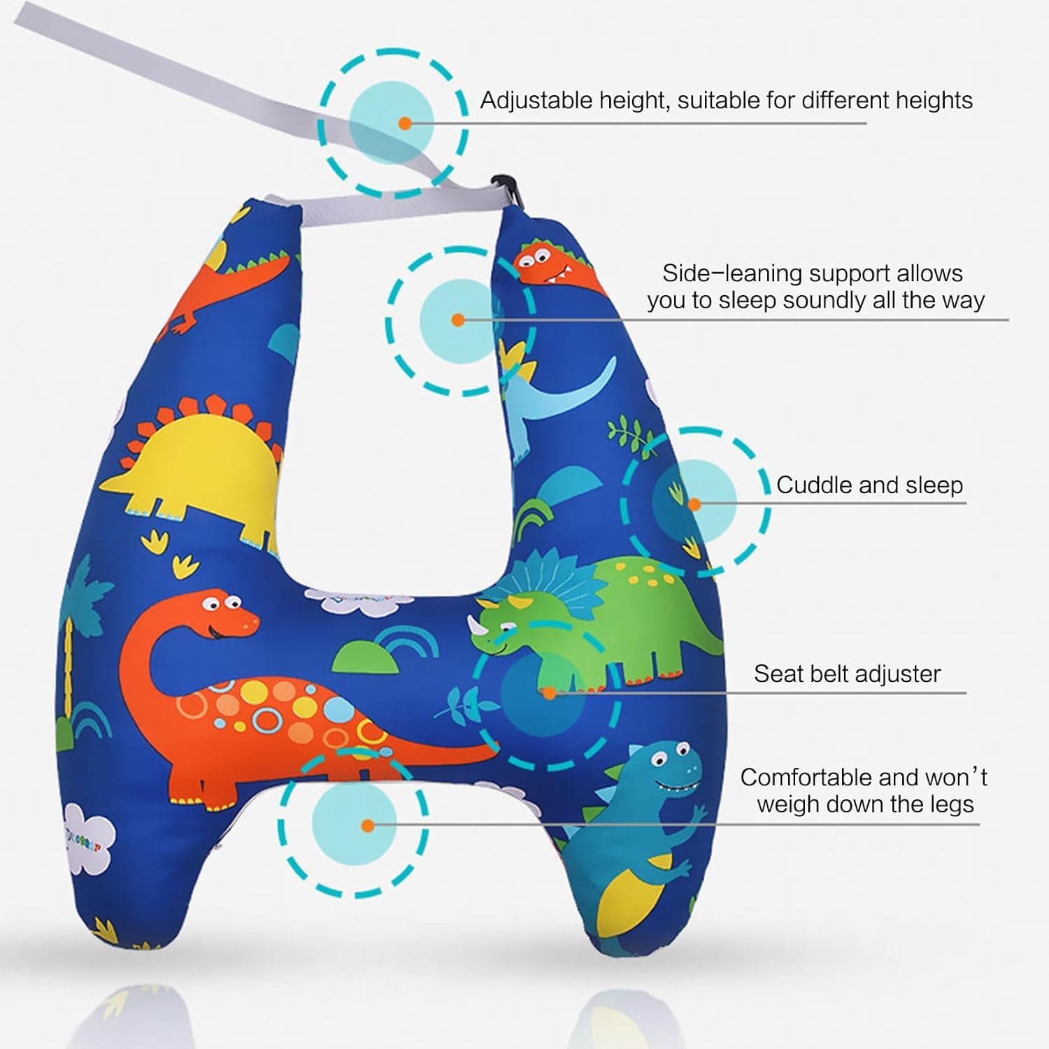 Children's Travel Pillow – Ergonomic neck pillow with secure hold for on the go
