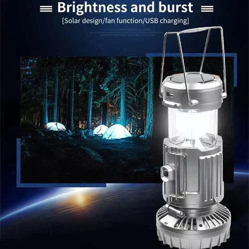 Portable LED Camping Lantern with Fan