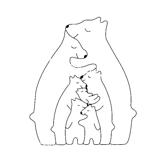 Bear Family Wooden Puzzle™ | The Ultimate Gift of Family Love