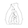 Bear Family Wooden Puzzle™ | The Ultimate Gift of Family Love