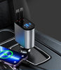 Fast Charging Retractable Car Charger (100W 4-in-1)